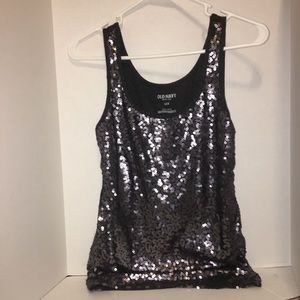 Old Navy Sequined Tank Top. Size large.